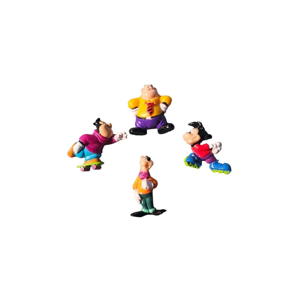 1991 Disney‎ Kellogg Goof Troop PVC Figures Pete Goofy Max PJ